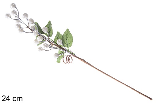 [120416] PVC branch with berries, holly and apples 24 cm