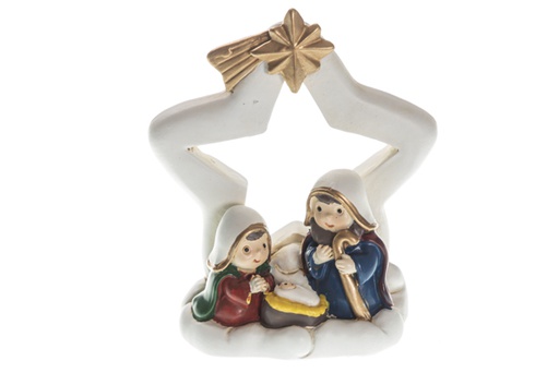 [120546] Ceramic Nativity scene 8x7x3,5 cm