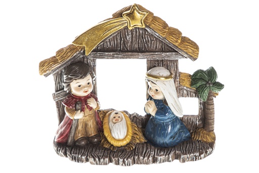 [120552] Ceramic Nativity scene 13,2x10,8x4,3 cm