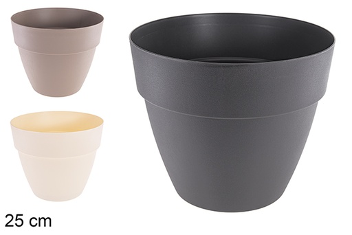 [120869] Vaso in plastica colori assortiti 25 cm