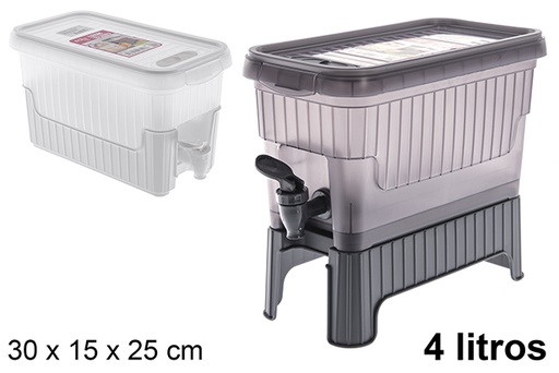 [120888] Dispensador de agua con soporte León 4 l.