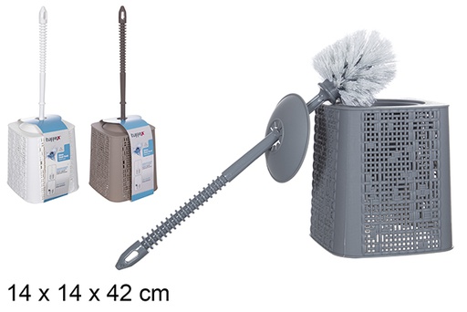 [120938] Colored plastic toilet brush holder