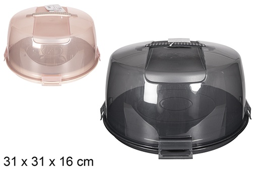 [120939] Plastic cake holder assorted colors