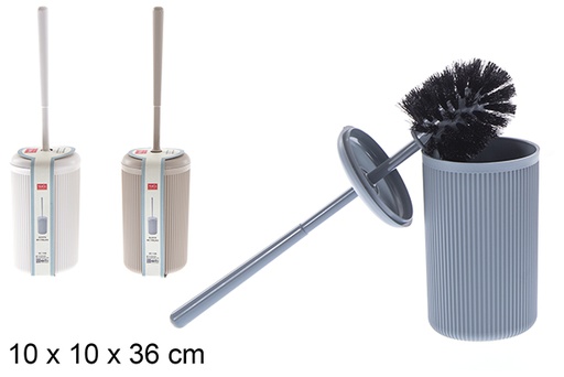 [120956] Alesta colored plastic toilet brush holder