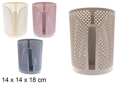 [120957] Diamond plastic toilet paper holder assorted colors