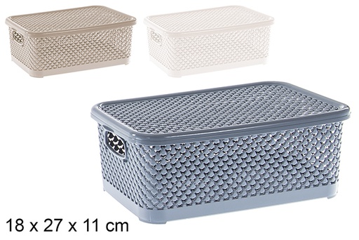 [120959] Caja plástico organizadora con tapa Diamond