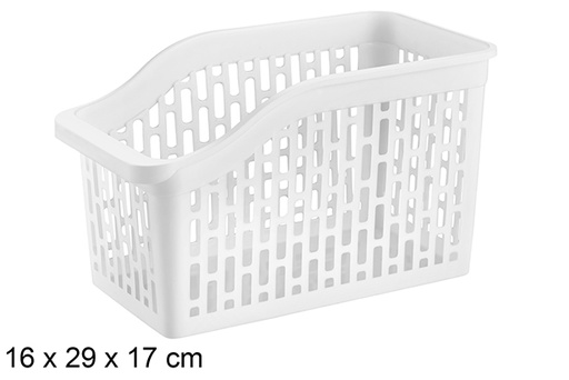 [120961] Bandeja organizadora de plástico branco Tidy XL