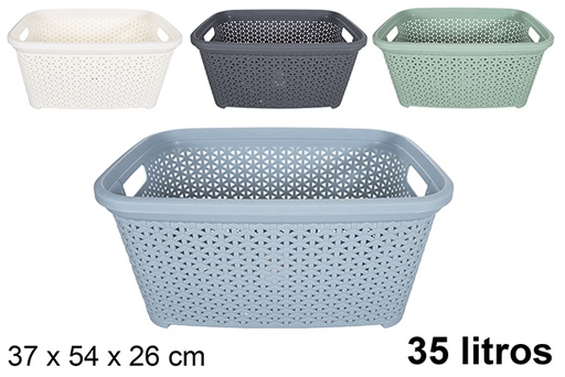 [120978] Plastic laundry basket 35 l.