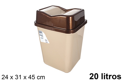[120984] Butterfly 20L swing lid plastic trash can