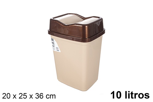 [120985] Butterfly 10L swing lid plastic trash can