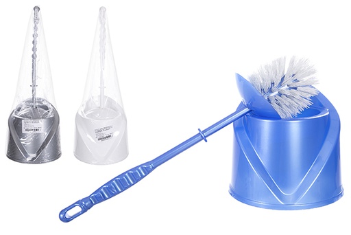 [120990] Porte-brosse de toilette en plastique coloré