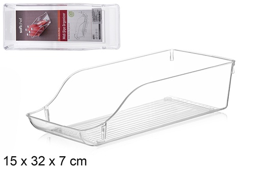 [121001] Midi transparent plastic organizing tray