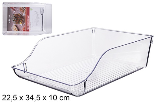 [121002] Maxi transparent plastic organizing tray