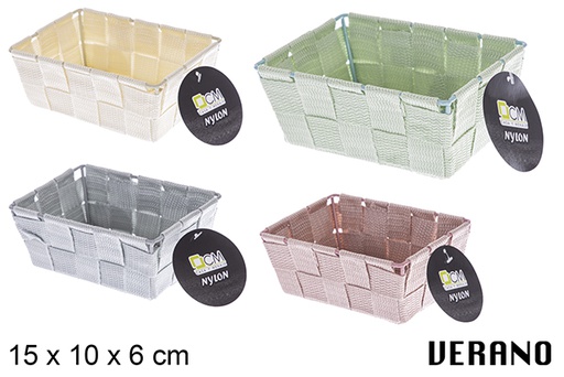 [121015] Cesto in nylon colore Verano 15x10x6 cm