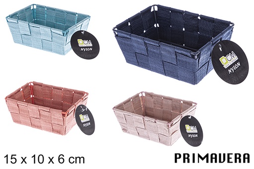 [121022] Cesto de nylon colorido Primavera 14x14x6 cm