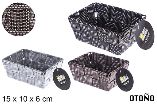 [121025] Otoño colored nylon basket 15x10x6 cm