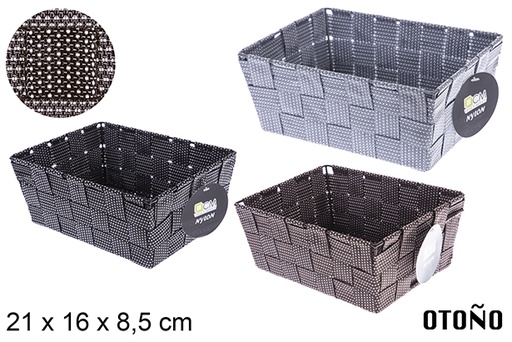 [121029] Cesta nylon colores Otoño 21x16x8,5 cm