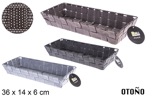 [121038] Cesta nylon colores Otoño 36x14x6 cm