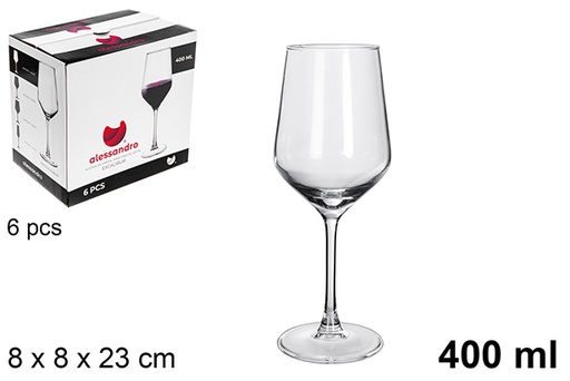 [121071] Calice in vetro da vino Excalibur 400 ml