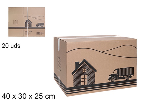 [121109] Multipurpose cardboard box (economical) 40x30x25 cm