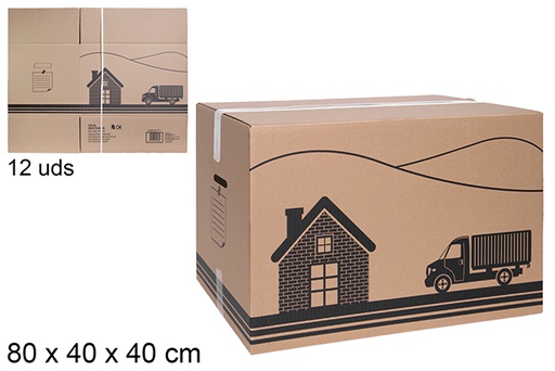 [121156] Caja de cartón multiusos (económica) s-16  80x40x40 cm