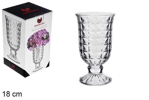 [121203] Vaso de vidro Verona modelo-A 18cm