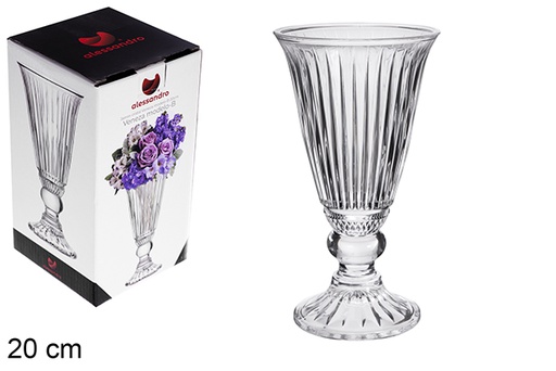 [121208] Veneza glass vase modelo B 20 cm