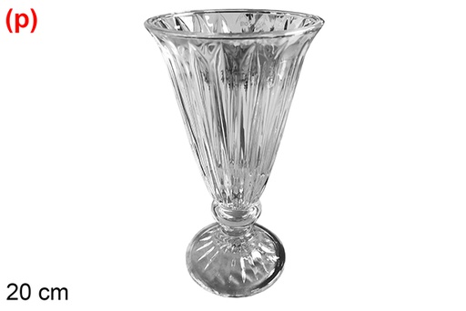 [121209] Vase en verre  Venise-C 20 cm