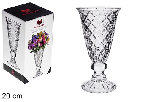 [121210] Vase en verre  Venise-D 20 cm