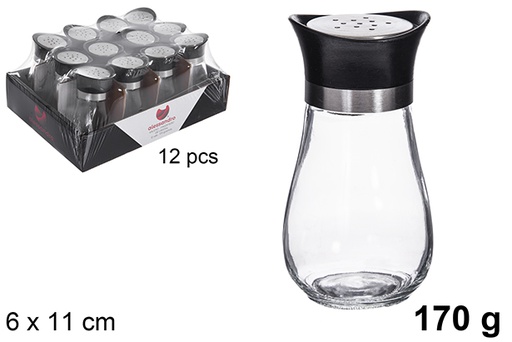 [121242] Crystal salt - pepper shaker 170 grams