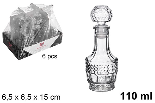 [121257] Glass bottle for liquor Júcar 110 ml