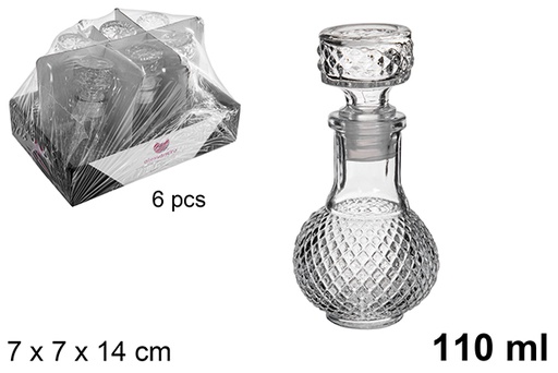 [121258] Glass bottle for liquor Cindy 110 ml