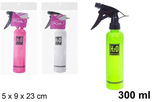 [121262] Plastic bottle decorated with opaque colored sprayer 300 ml