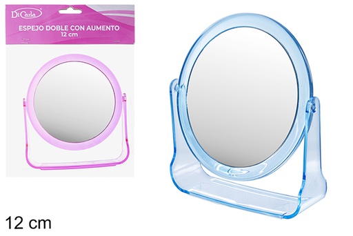 [121267] Double mirror with round color magnification 12 cm