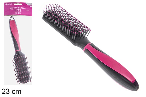 [121269] Escova de cabelo Lizz cabo colorido 23 cm