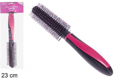 [121270] Escova de cabelo Jane cabo colorido 23 cm