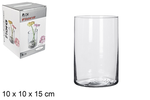 [037035] Florero cristal cilindro 10x15 cm