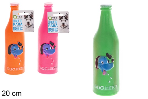 [121340] Bouteille de jouet de dentition pour animaux de compagnie, couleurs assorties, 20 cm