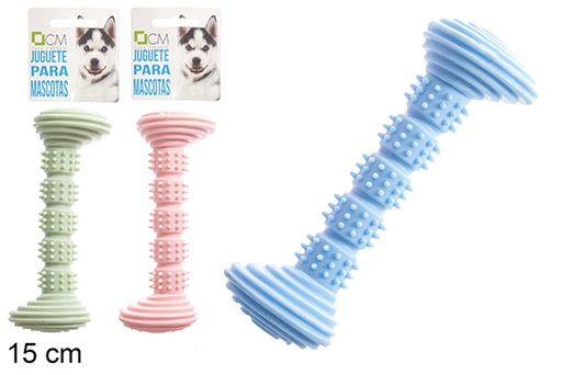 [121341] Juguete mordedor mascotas color surtido 15 cm