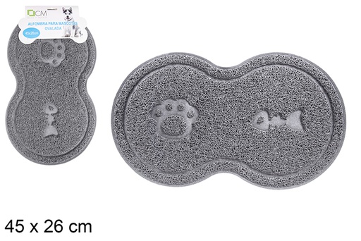 [121343] Oval pet mat 45x26 cm