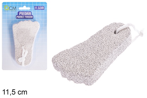 [121352] Piedra pómez forma pie 11,5 cm
