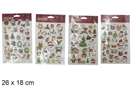 [121531] Assorted Christmas gift stickers 26x18 cm