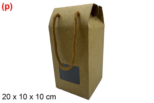 [121578] Christmas cardboard box with window 20x10 cm  