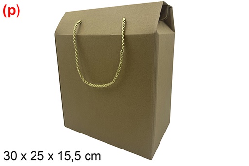 [121583] Bolsa regalo cartón Navidad 30x25 cm