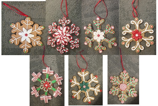 [121675] Assorted snowflake pendant 8 cm