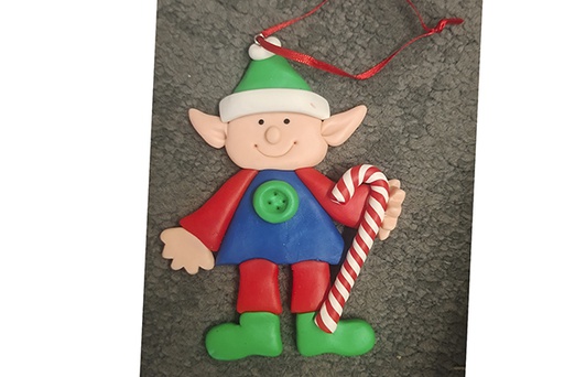 [121694] Pendente duende de Natal 8 cm