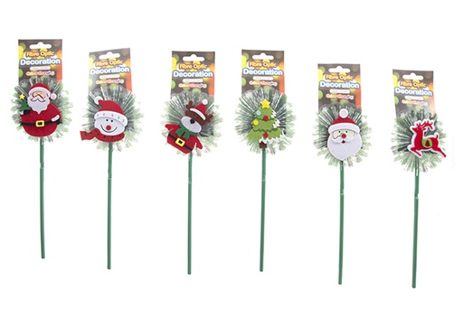 [121769] Figura natalizia assortita con luce LED