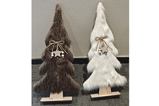 [121776] Figura de madeira da árvore de Natal sortida 40 cm