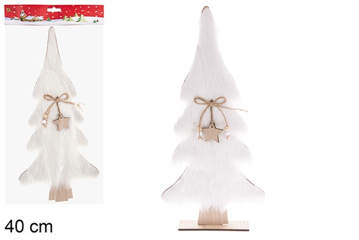 [121776] Figurine en bois de sapin de Noël assortie 40 cm