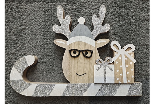 [121807] Wooden Christmas figure 21x15 cm